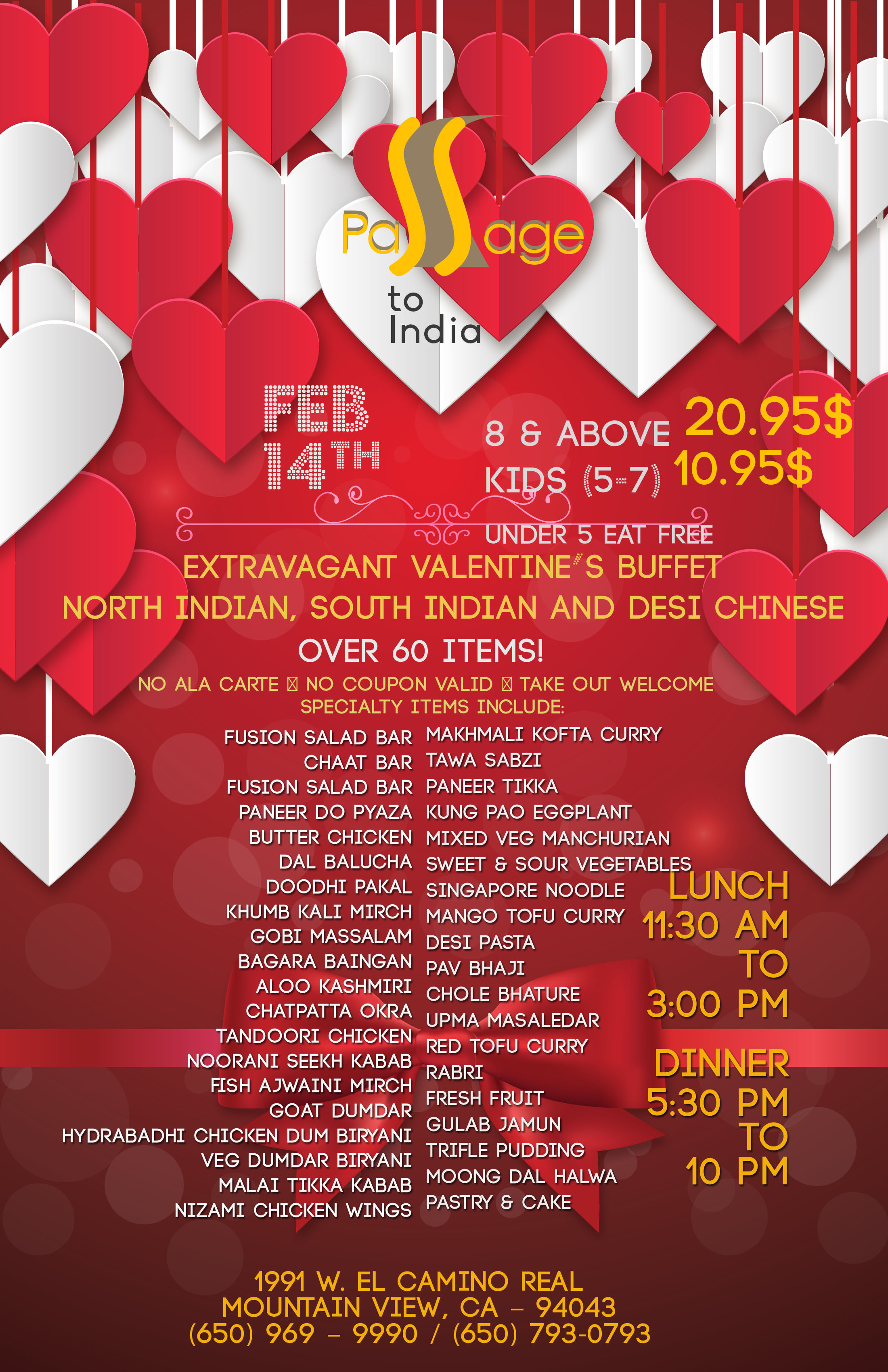 Valentine's Grand Buffet - Passage To India